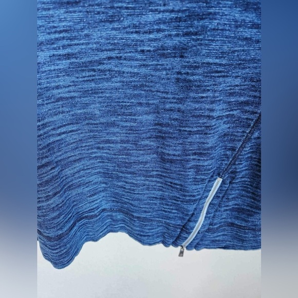 Tommy Bahama Indigo Blue Cotton Jersey Blouse Size Medium - Picture 6 of 8